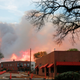 buildings and smoke